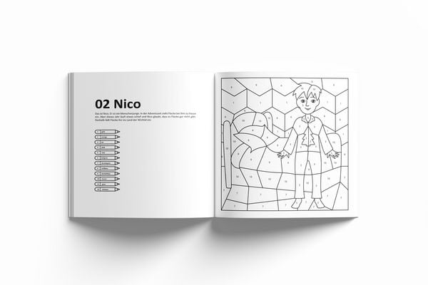 Produktbild: Malbuch f&uuml;r Weihnachten f&uuml;r Kinder ab 5 Jahren | MALEN NACH ZAHLEN | Magische Wichtel | Adventskalender-Buch