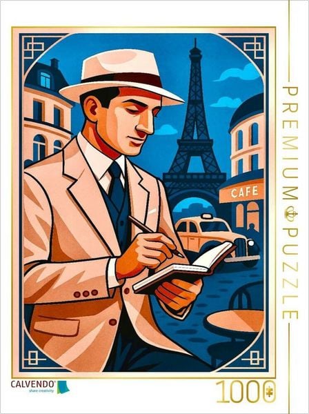 Produktbild: CALVENDO Puzzle George Gershwin in Paris | 1000 Teile Lege-Gr&ouml;&szlig;e 64x48cm Foto-Puzzle f&uuml;r gl&uuml;ckliche Stunden
