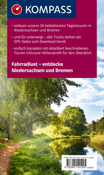 Produktbild: KOMPASS Fahrradlust Niedersachsen