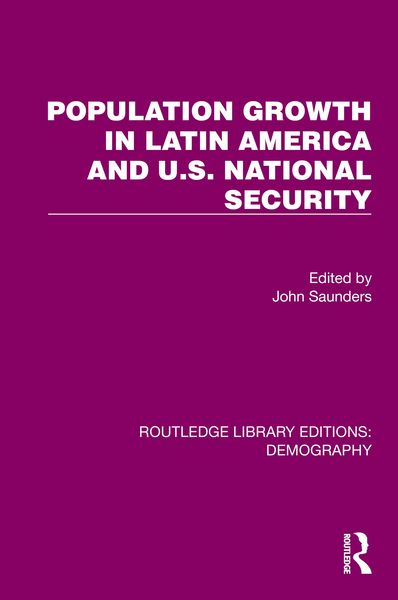 Produktbild: Population Growth In Latin America And U.S. National Security