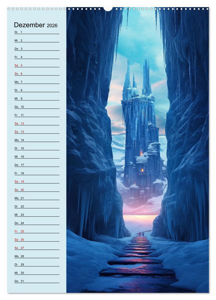 Produktbild: Von oben und unten (Wandkalender 2026 DIN A2 hoch), CALVENDO Monatskalender