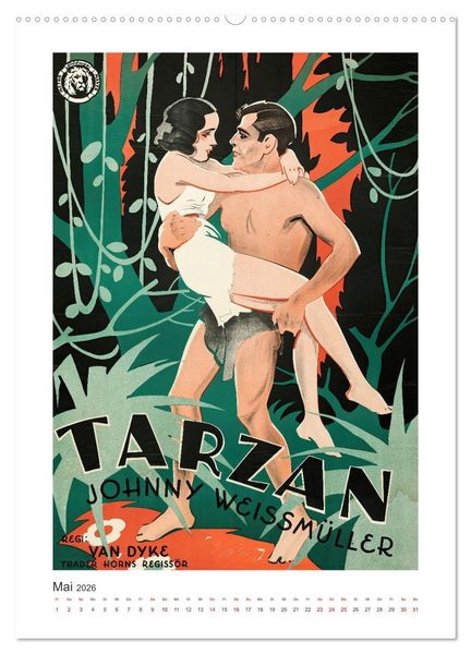 Produktbild: Eric Rohman - Filmgeschichte in Plakaten (hochwertiger Premium Wandkalender 2026 DIN A2 hoch), Kunstdruck in Hochglanz