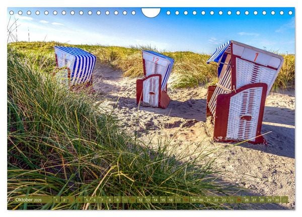 Produktbild: INSELLIEBE NORDERNEY (Wandkalender 2026 DIN A4 quer), CALVENDO Monatskalender