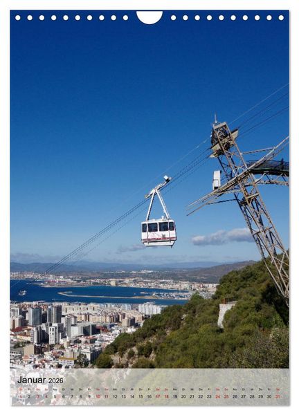 Produktbild: Gibraltar - Britische Kolonie am Mittelmeer (Wandkalender 2026 DIN A4 hoch), CALVENDO Monatskalender