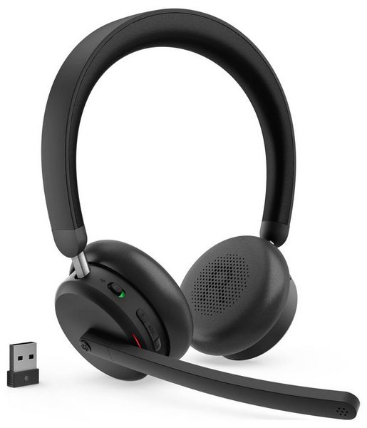 Produktbild: Lenovo 6550 - Headset - On-Ear - Bluetoo On Ear Headset Bluetooth&reg;, Kabellos Stereo Schwarz Mikrofon-Rauschunterdr&uuml;ckung, Noise