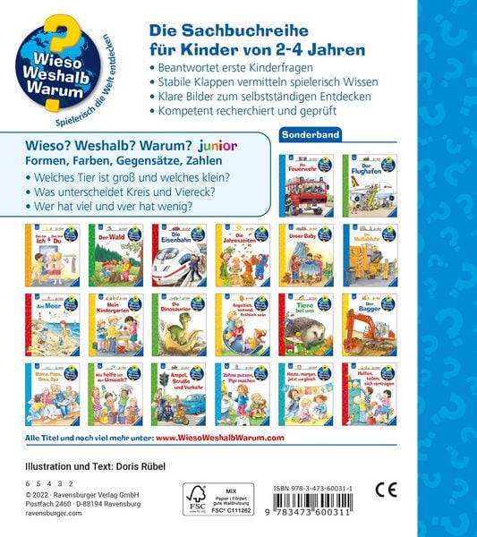 Produktbild: Wieso? Weshalb? Warum? Sonderband - Kennst du Formen, Farben, Gegens&auml;tze, Zahlen?