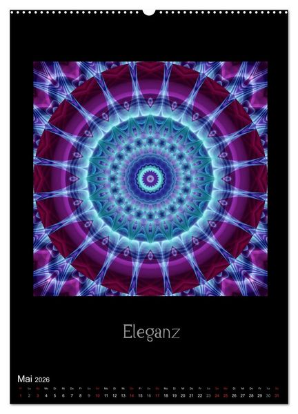 Produktbild: Mandalas - Spiegel der Seele (Wandkalender 2026 DIN A2 hoch), CALVENDO Monatskalender