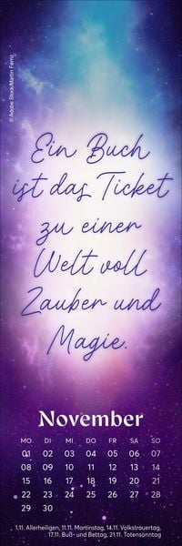 Produktbild: Fantasy Lesezeichen & Kalender 2027