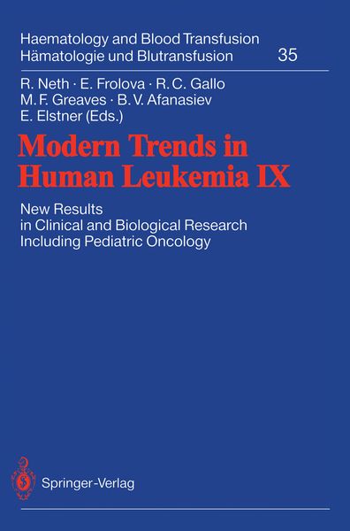 Produktbild: Modern Trends in Human Leukemia IX