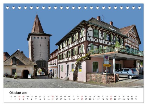 Produktbild: Gengenbach - romantisches Kleinod im Schwarzwald (Tischkalender 2026 DIN A5 quer), CALVENDO Monatskalender