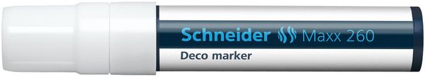 Schneider Kreidemarker Maxx 260, weiss, Blockspitze 5+15mm