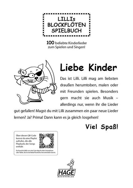 Produktbild: Lillis Blockfl&ouml;ten Spielbuch
