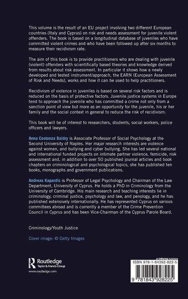 Produktbild: Risk Assessment for Juvenile Violent Offending