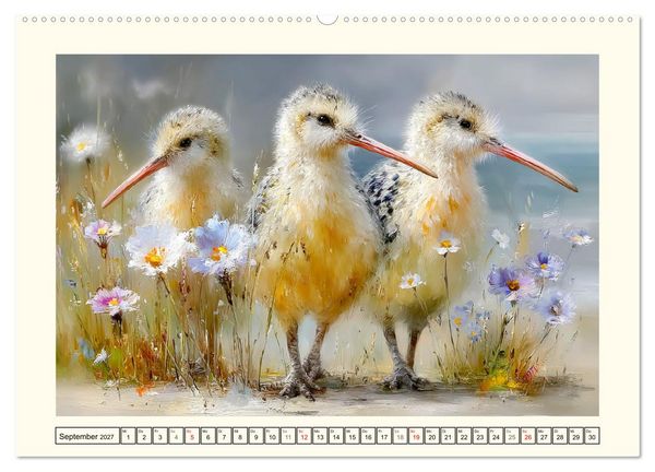 Produktbild: Entz&uuml;ckende Kiwis. Neuseelands kleiner Laufvogel am Meer (hochwertiger Premium Wandkalender 2027 DIN A2 quer), Kunstdruck in Hochglanz