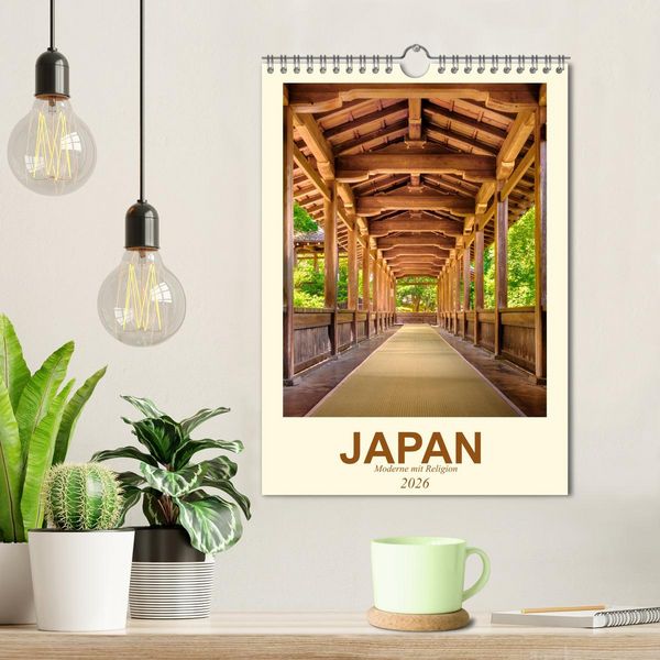 Produktbild: Japan - Moderne mit Religion (Wandkalender 2026 DIN A4 hoch), CALVENDO Monatskalender