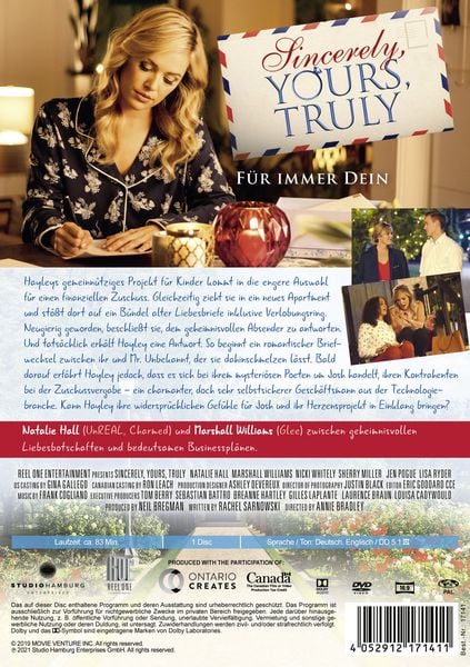 Produktbild: Sincerely, Yours, Truly - F&uuml;r immer Dein
