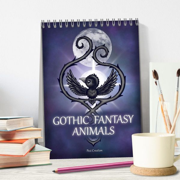 Produktbild: Gothic Fantasy Animals (Desk Calendar 2026 DIN A5 portrait), CALVENDO 12 Month DeskCalendar