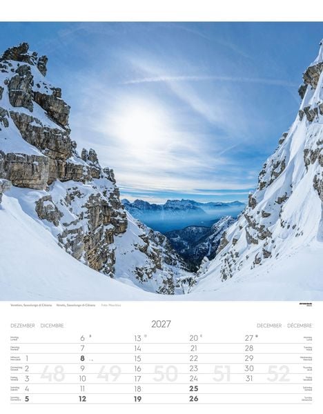 Produktbild: Weltnaturerbe Dolomiten Kalender 2027