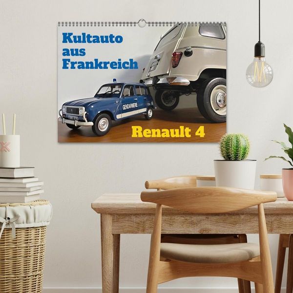 Produktbild: Kultauto aus Frankreich - Renault 4 (Wandkalender 2026 DIN A3 quer), CALVENDO Monatskalender