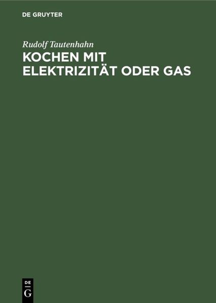 Produktbild: Kochen mit Elektrizit&auml;t oder Gas