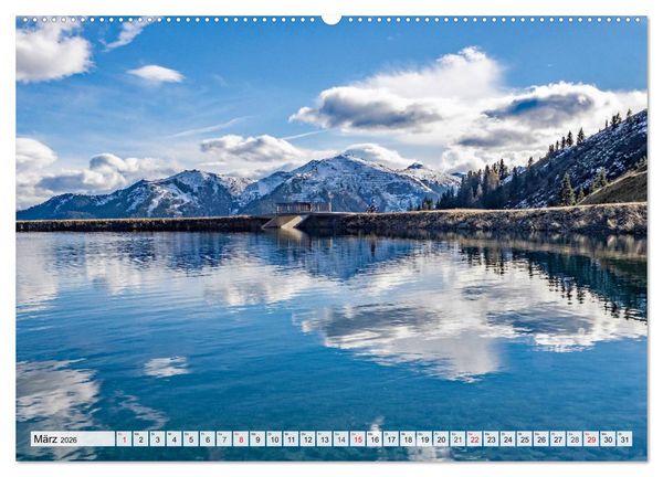 Produktbild: Gr&uuml;&szlig;e aus Saalbach (Wandkalender 2026 DIN A2 quer), CALVENDO Monatskalender