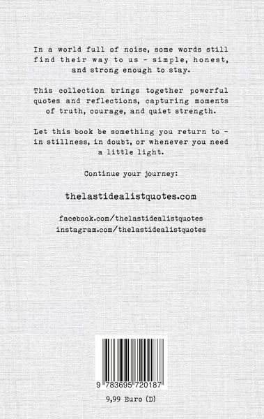 Produktbild: The Last Idealist: Quotes