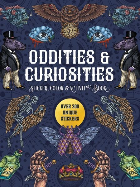 Produktbild: Oddities & Curiosities Sticker, Color & Activity Book