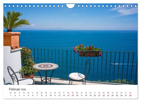 Produktbild: Malerische Amalfik&uuml;ste (Wandkalender 2026 DIN A4 quer), CALVENDO Monatskalender