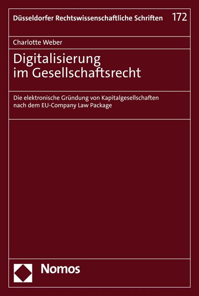 Produktbild: Digitalisierung im Gesellschaftsrecht
