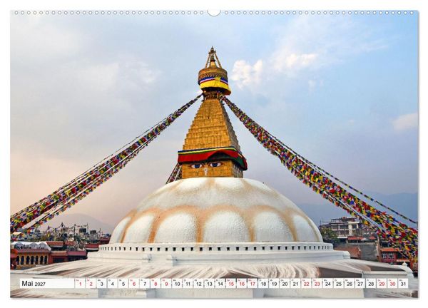 Produktbild: Das Kathmandutal (hochwertiger Premium Wandkalender 2027 DIN A2 quer), Kunstdruck in Hochglanz