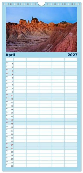 Produktbild: Familienplaner 2027 - Kolumbien Impressionen mit 5 Spalten (Wandkalender, 21 x 45 cm) CALVENDO