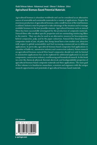 Produktbild: Agricultural Biomass Based Potential Materials