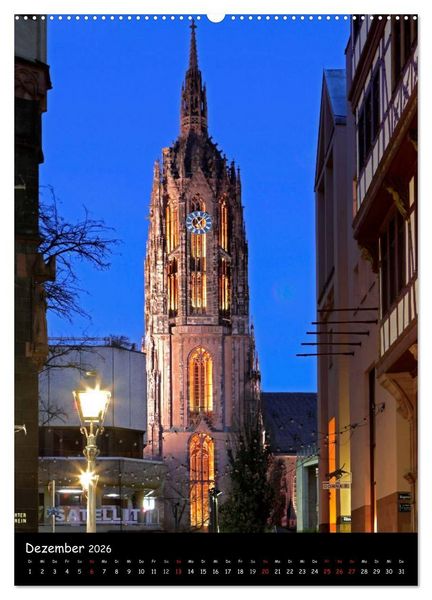 Produktbild: Frankfurt Highlights (hochwertiger Premium Wandkalender 2026 DIN A2 hoch), Kunstdruck in Hochglanz