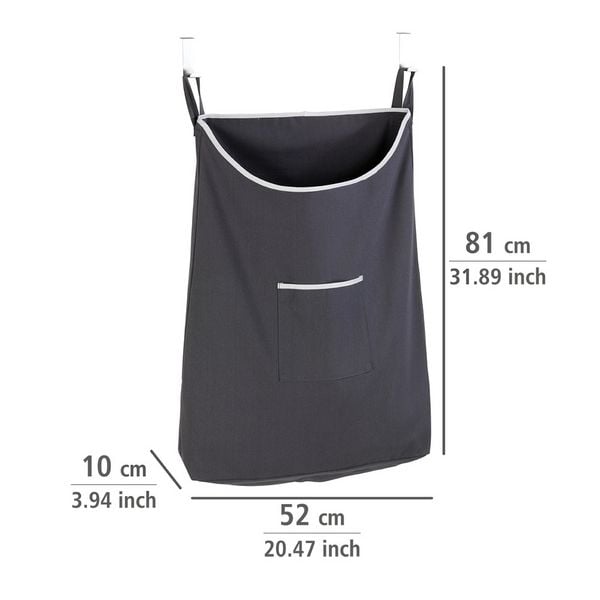 Produktbild: &Uuml;ber-T&uuml;r W&auml;schesammler Mod. Canguro Grau, 65 l