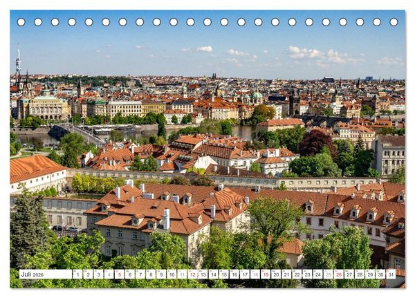 Produktbild: Tschechische Republik - Prag (Tischkalender 2026 DIN A5 quer), CALVENDO Monatskalender