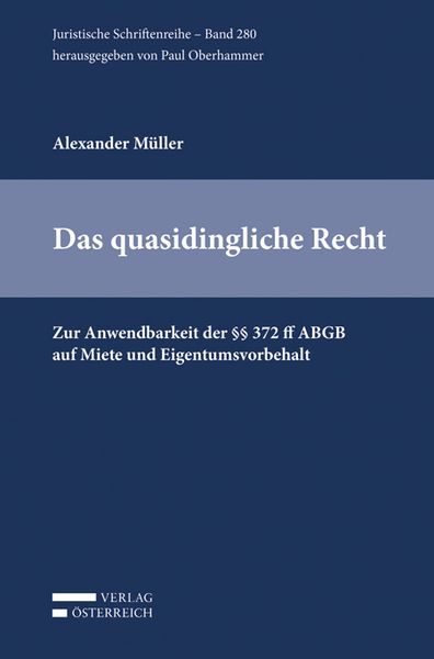 Produktbild: Das quasidingliche Recht