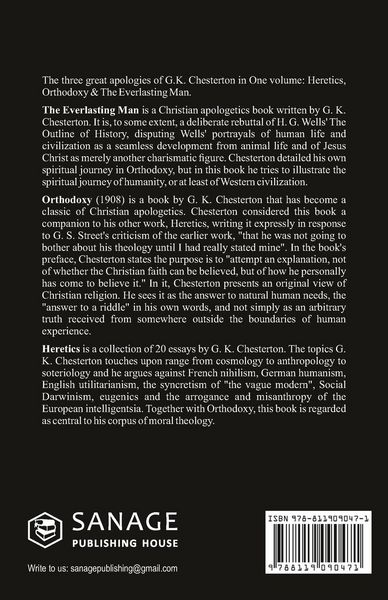 Produktbild: The Three Apologies of G.K. Chesterton