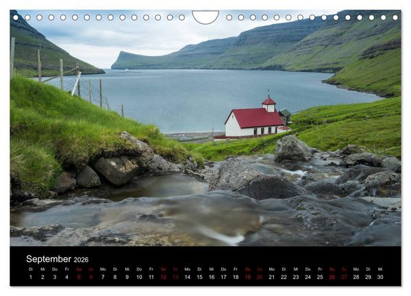 Produktbild: F&auml;r&ouml;er - Naturwunder im Nordatlantik (Wandkalender 2026 DIN A4 quer), CALVENDO Monatskalender