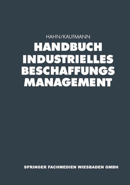 Produktbild: Handbuch Industrielles Beschaffungsmanagement