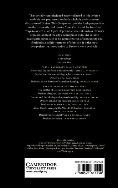 Produktbild: The Cambridge Companion to Theodore Dreiser