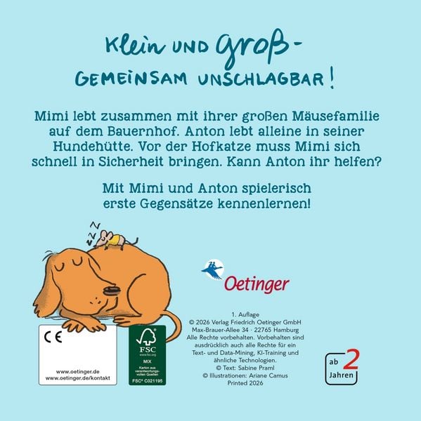 Produktbild: Mimi ist klein, Anton ist gro&szlig;