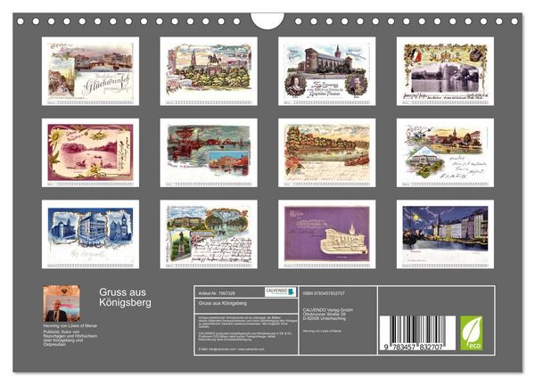 Produktbild: Gruss aus K&ouml;nigsberg (Wandkalender 2026 DIN A4 quer), CALVENDO Monatskalender