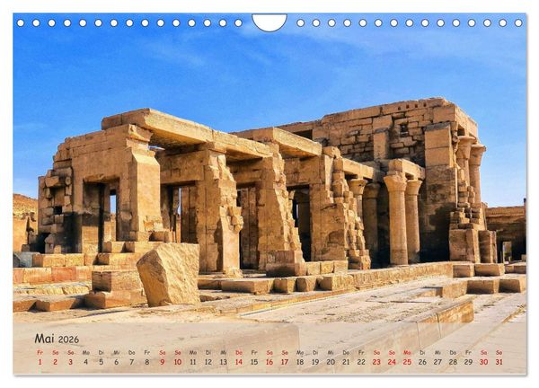 Produktbild: Zwischen Luxor und Abu Simbel - Eine Reise durch die Dynastien (Wandkalender 2026 DIN A4 quer), CALVENDO Monatskalender
