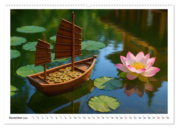 Produktbild: Bilder f&uuml;r ein gutes Feng Shui (Wandkalender 2026 DIN A2 quer), CALVENDO Monatskalender