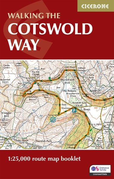The Cotswold Way Map Booklet, Taschenbuch von Kev Reynolds, Cicerone Press Limited, 9781786312112