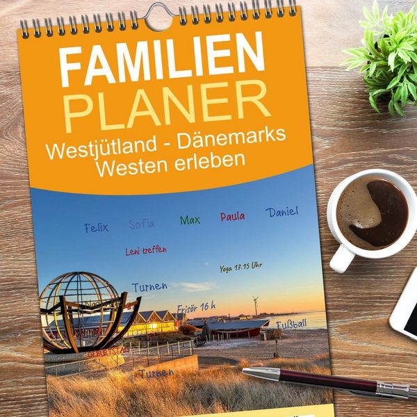 Produktbild: Familienplaner 2026 - Westj&uuml;tland - D&auml;nemarks Westen erleben mit 5 Spalten (Wandkalender, 21 x 45 cm) CALVENDO