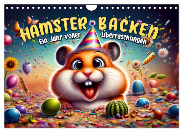 Produktbild: Hamsterbacken: Ein Jahr voller &Uuml;berraschungen (Wandkalender 2026 DIN A4 quer), CALVENDO Monatskalender