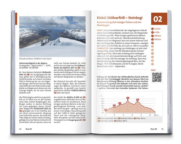 Produktbild: KOMPASS Wanderf&uuml;hrer Island, 70 Touren mit Extra-Tourenkarte