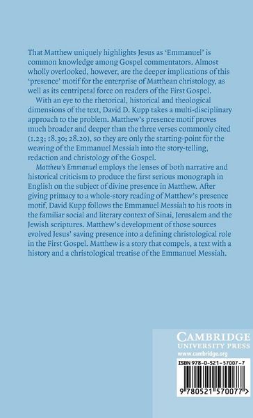 Produktbild: Matthew's Emmanuel