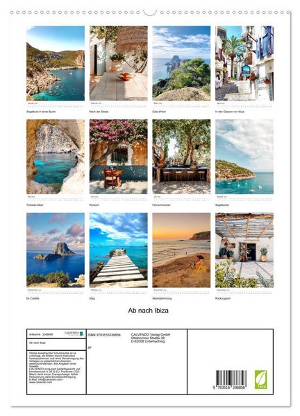 Produktbild: Ab nach Ibiza (hochwertiger Premium Wandkalender 2026 DIN A2 hoch), Kunstdruck in Hochglanz